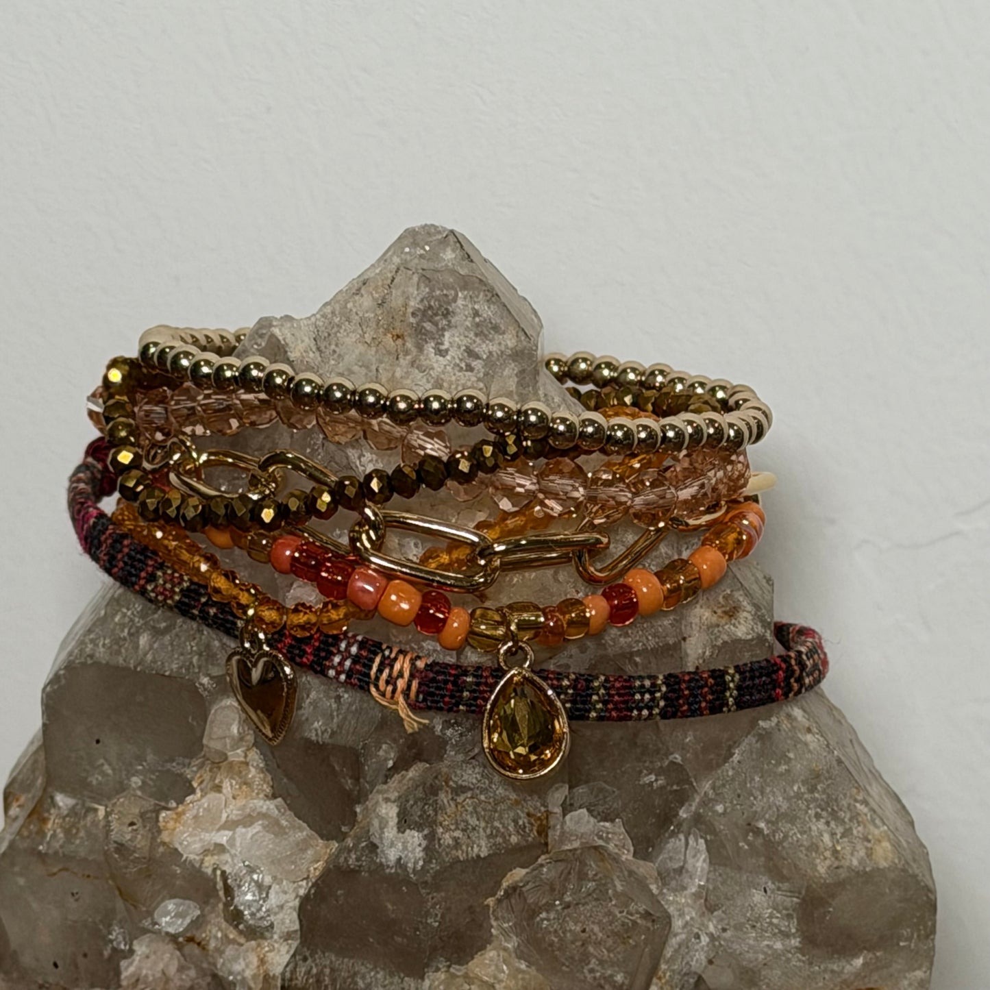 Autumn Vibes Stretch Bracelet Stack