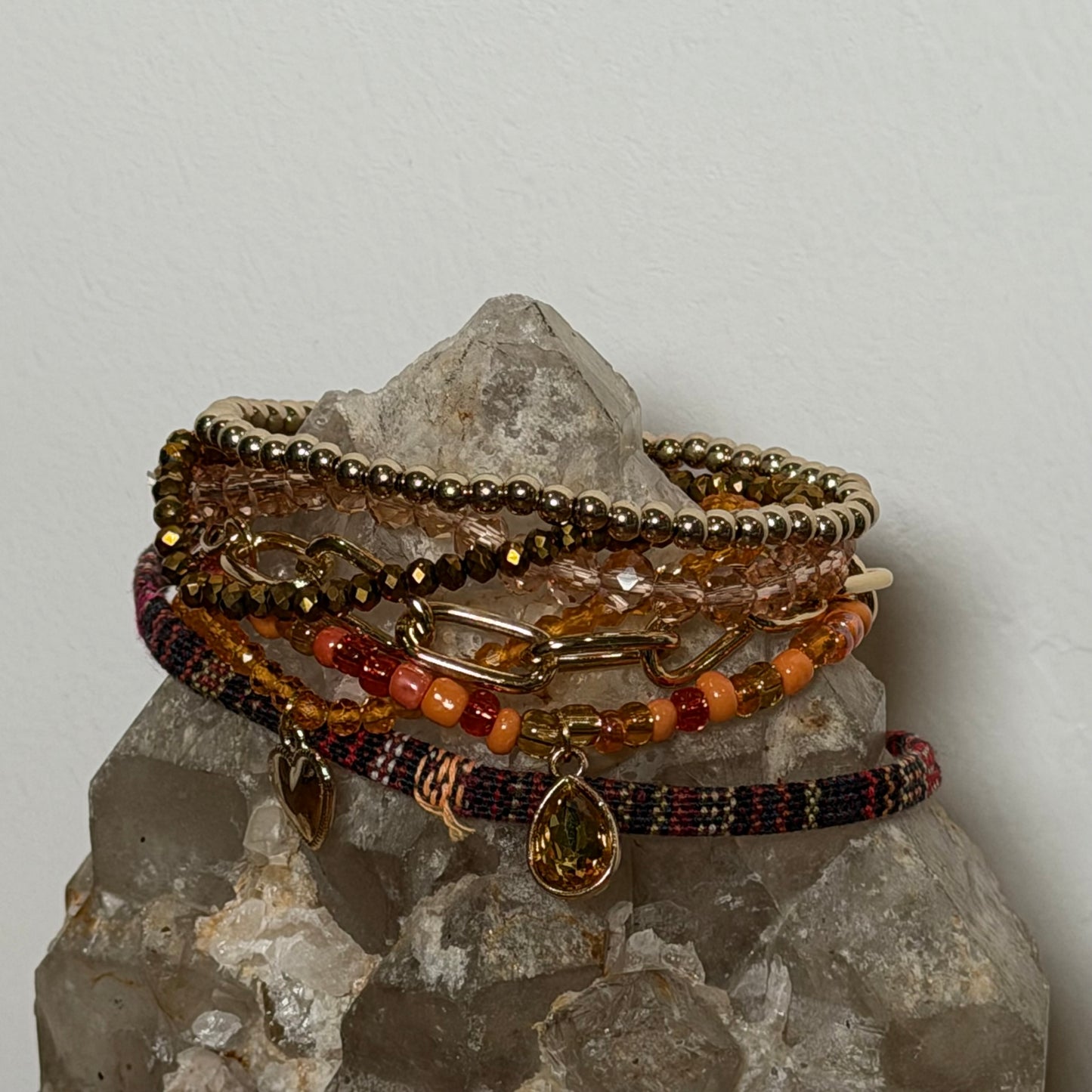 Autumn Vibes Stretch Bracelet Stack