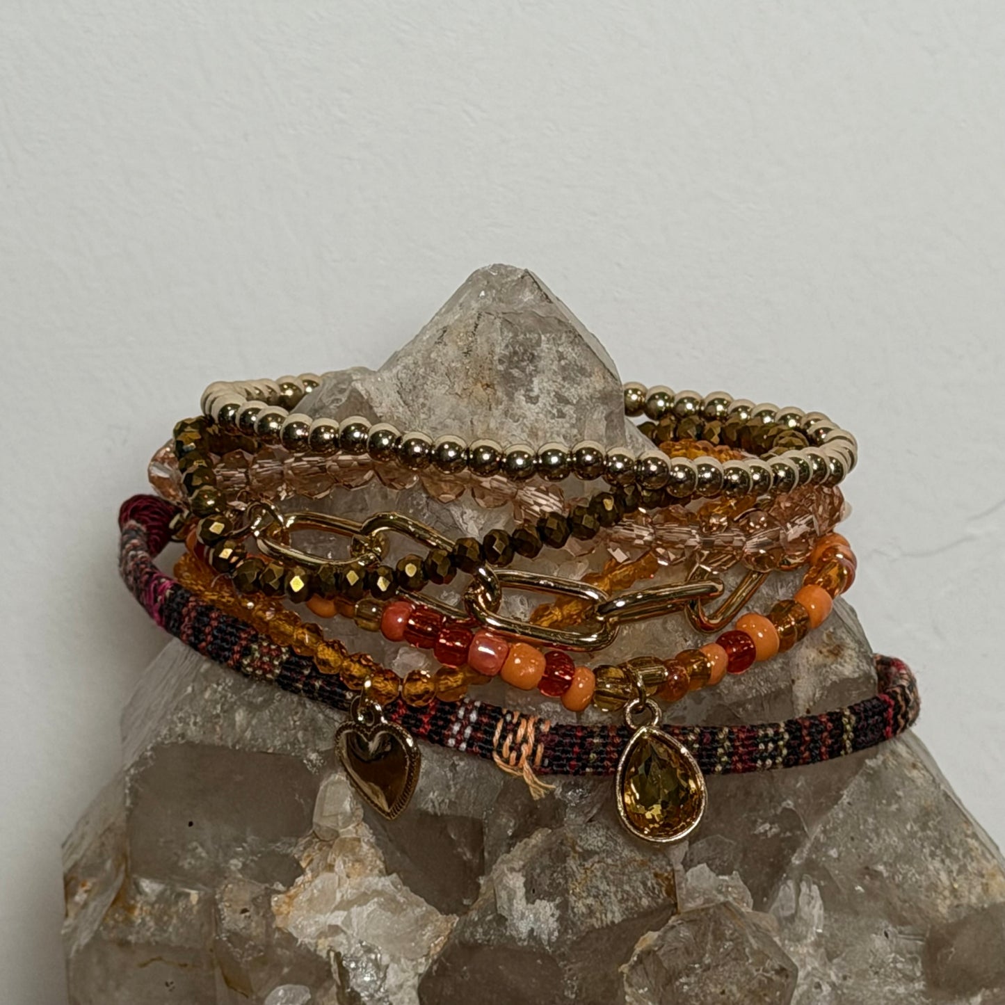 Autumn Vibes Stretch Bracelet Stack