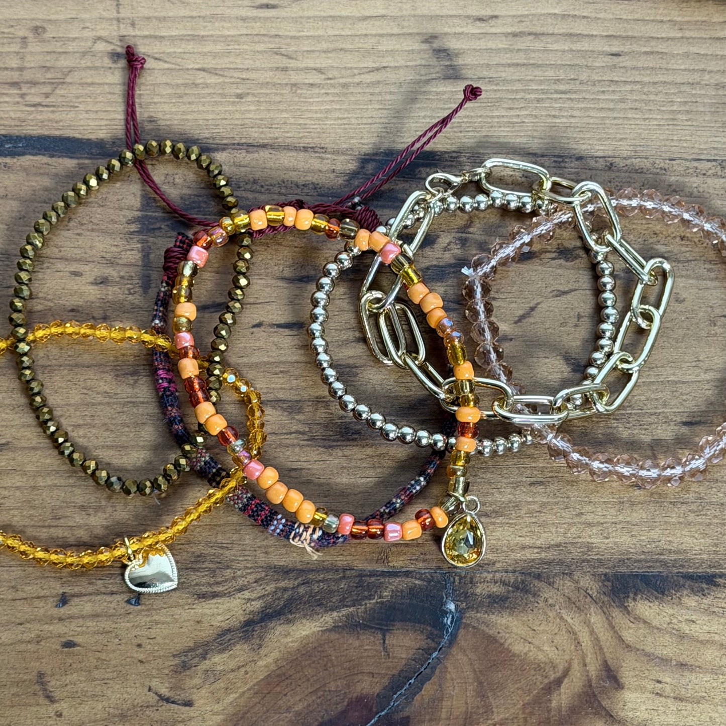 Autumn Vibes Stretch Bracelet Stack