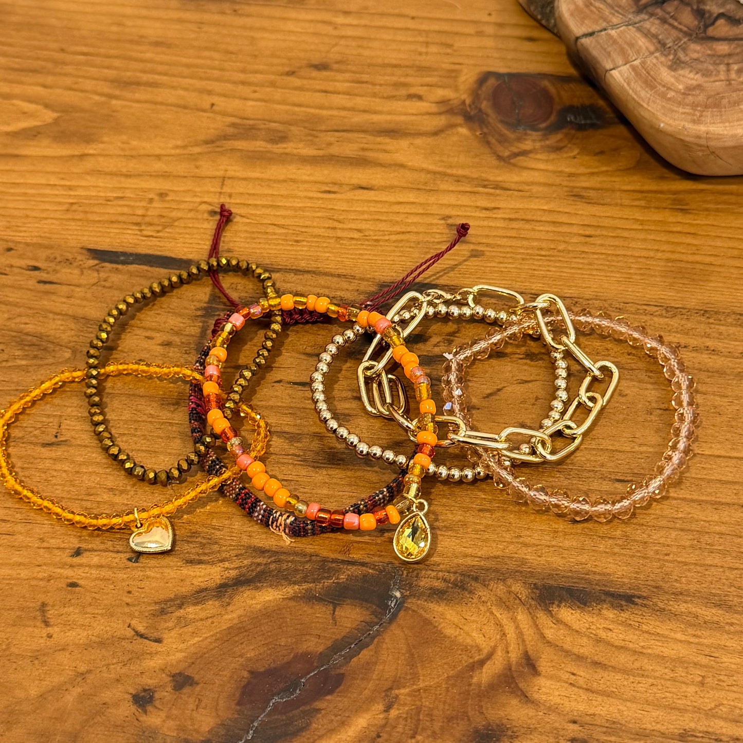 Autumn Vibes Stretch Bracelet Stack