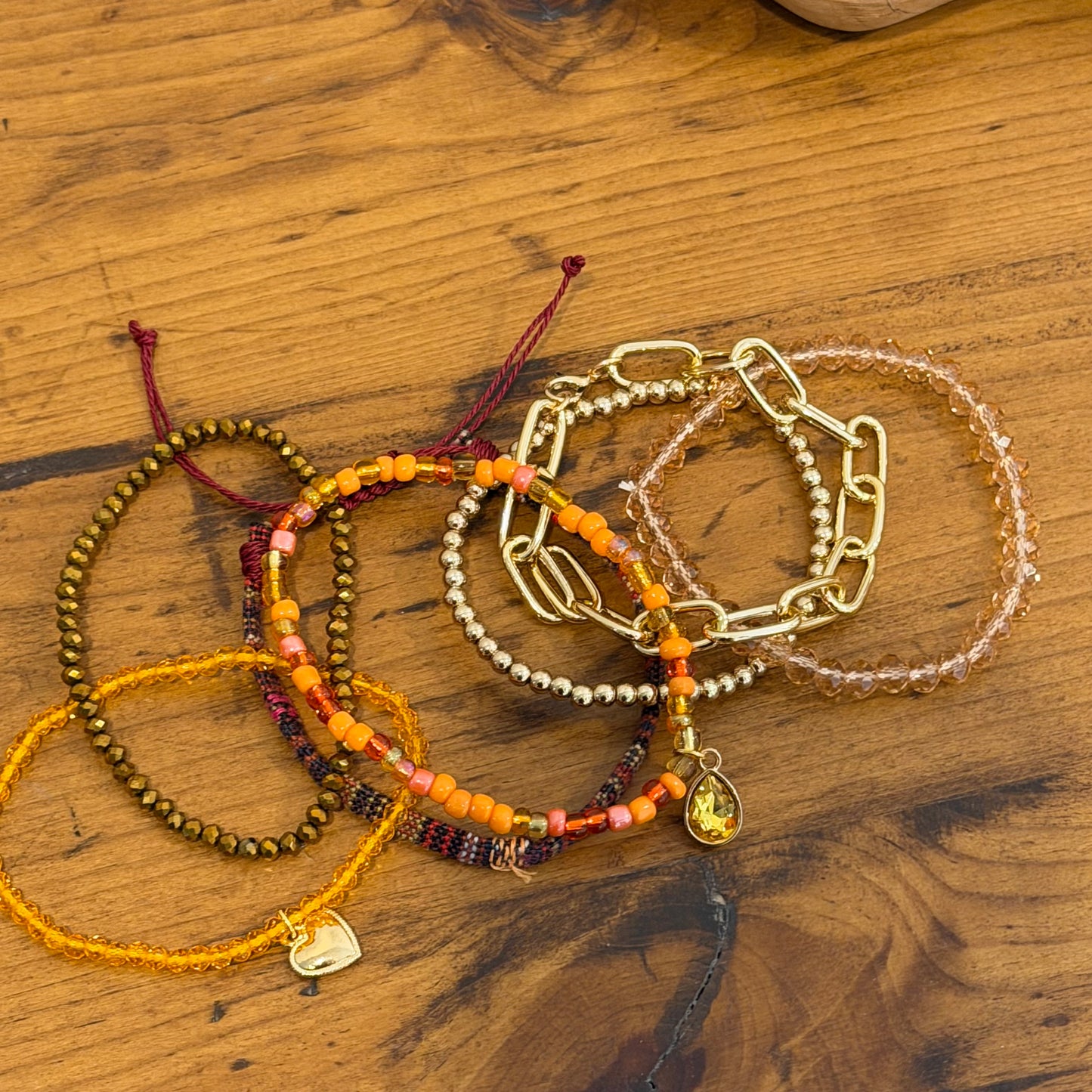 Autumn Vibes Stretch Bracelet Stack