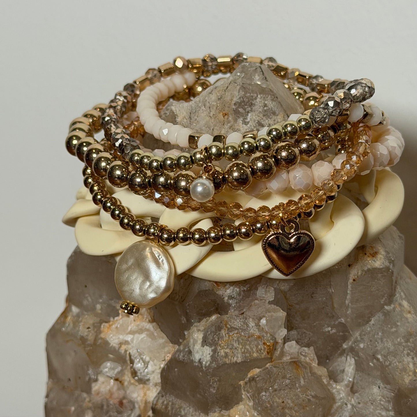 Champagne Bracelet Stack