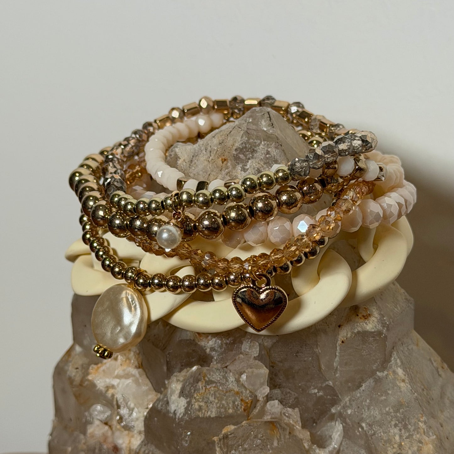 Champagne Bracelet Stack