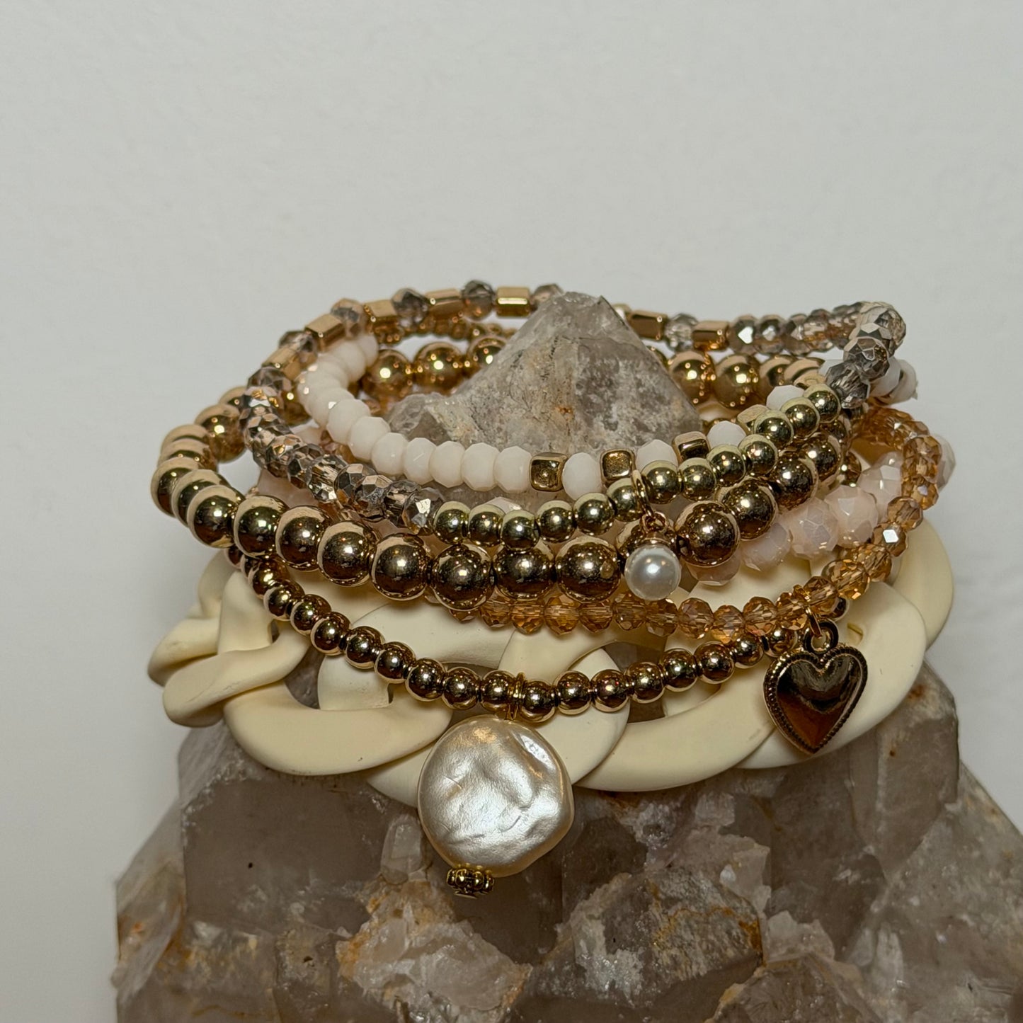 Champagne Bracelet Stack