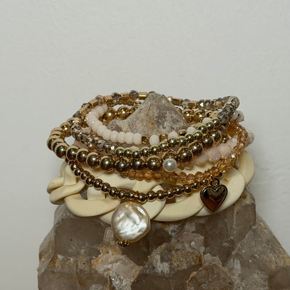 Champagne Bracelet Stack