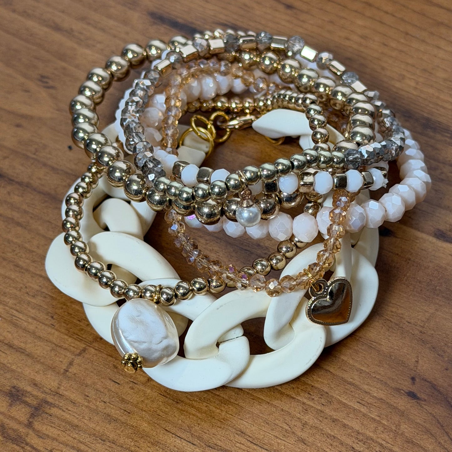 Champagne Bracelet Stack