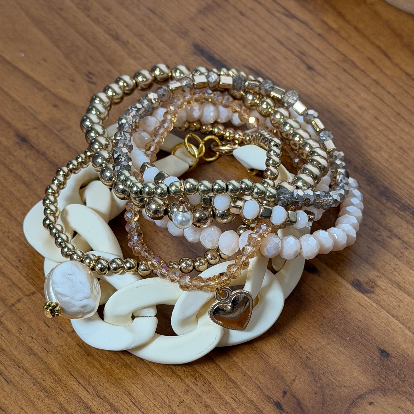 Champagne Bracelet Stack