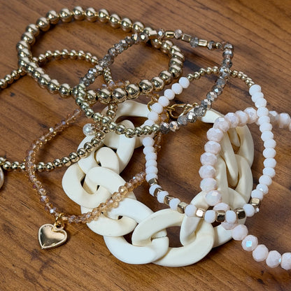 Champagne Bracelet Stack