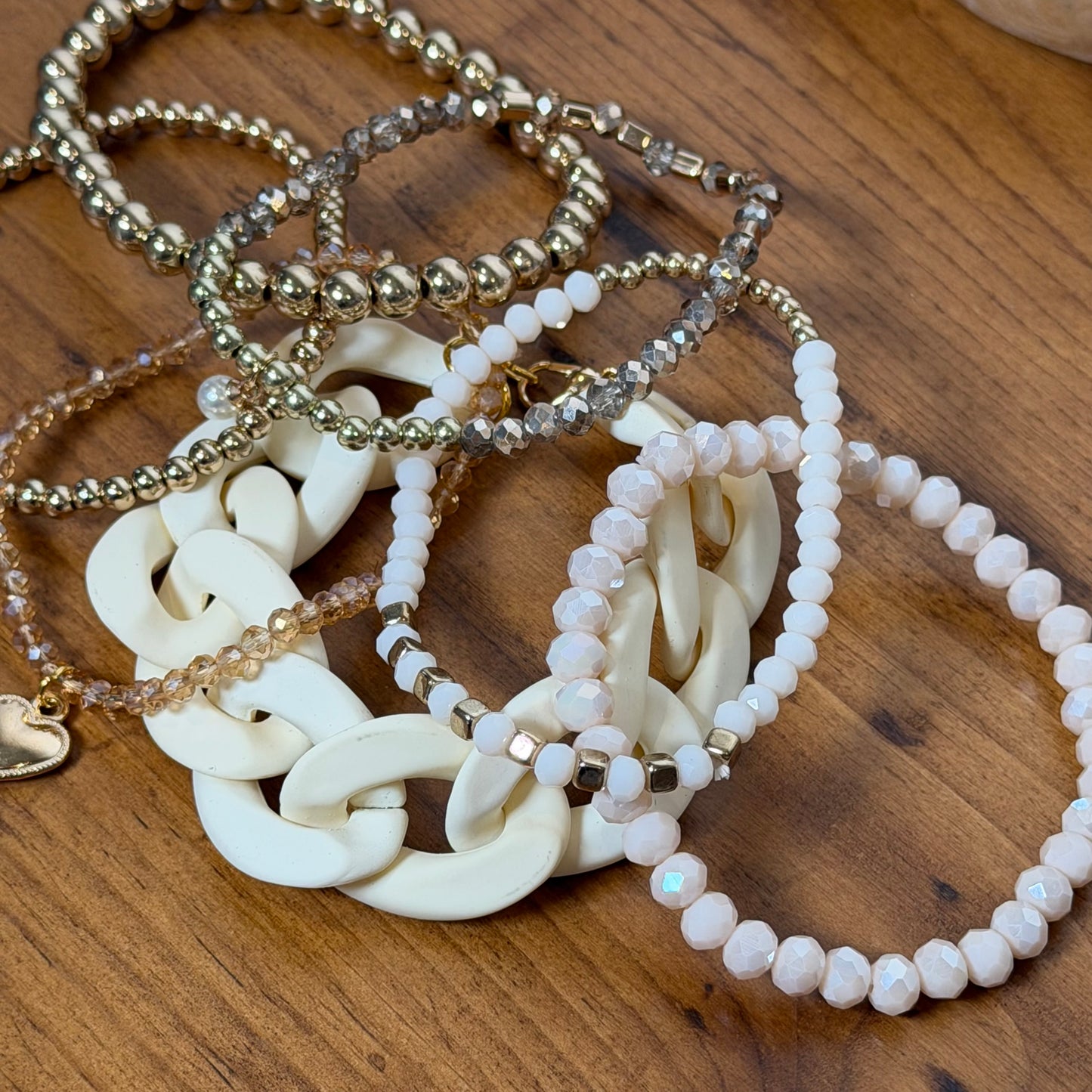 Champagne Bracelet Stack