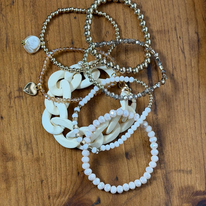 Champagne Bracelet Stack