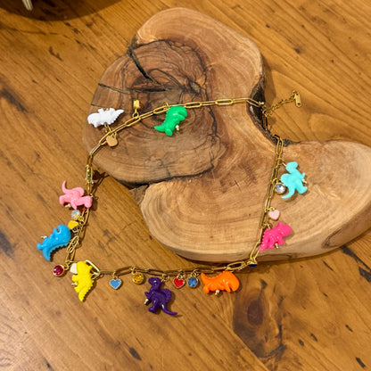 U R A Dinosaur Charm Necklace