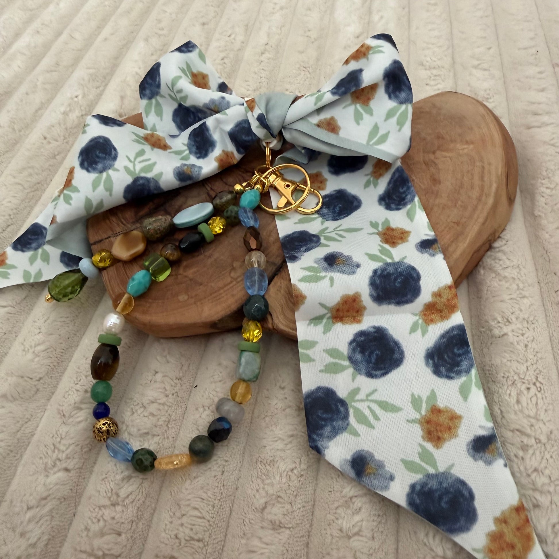 glass, pearl, sea glass, citrine, turquoise, blue opal