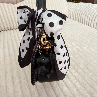 Goth Babe Teddy & Crystal Bag Charm