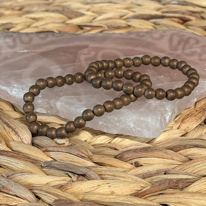 Copper Hematite Beaded Bracelet
