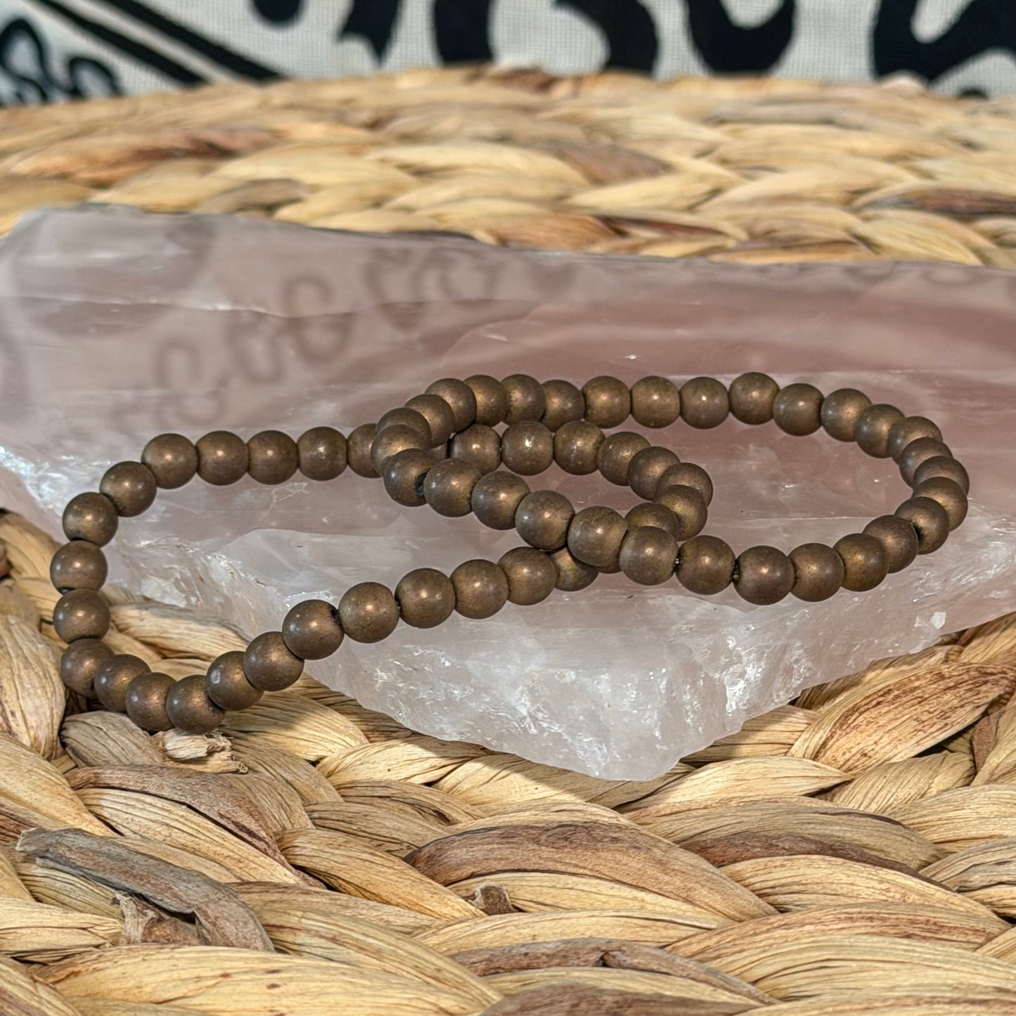 Copper Hematite Beaded Bracelet