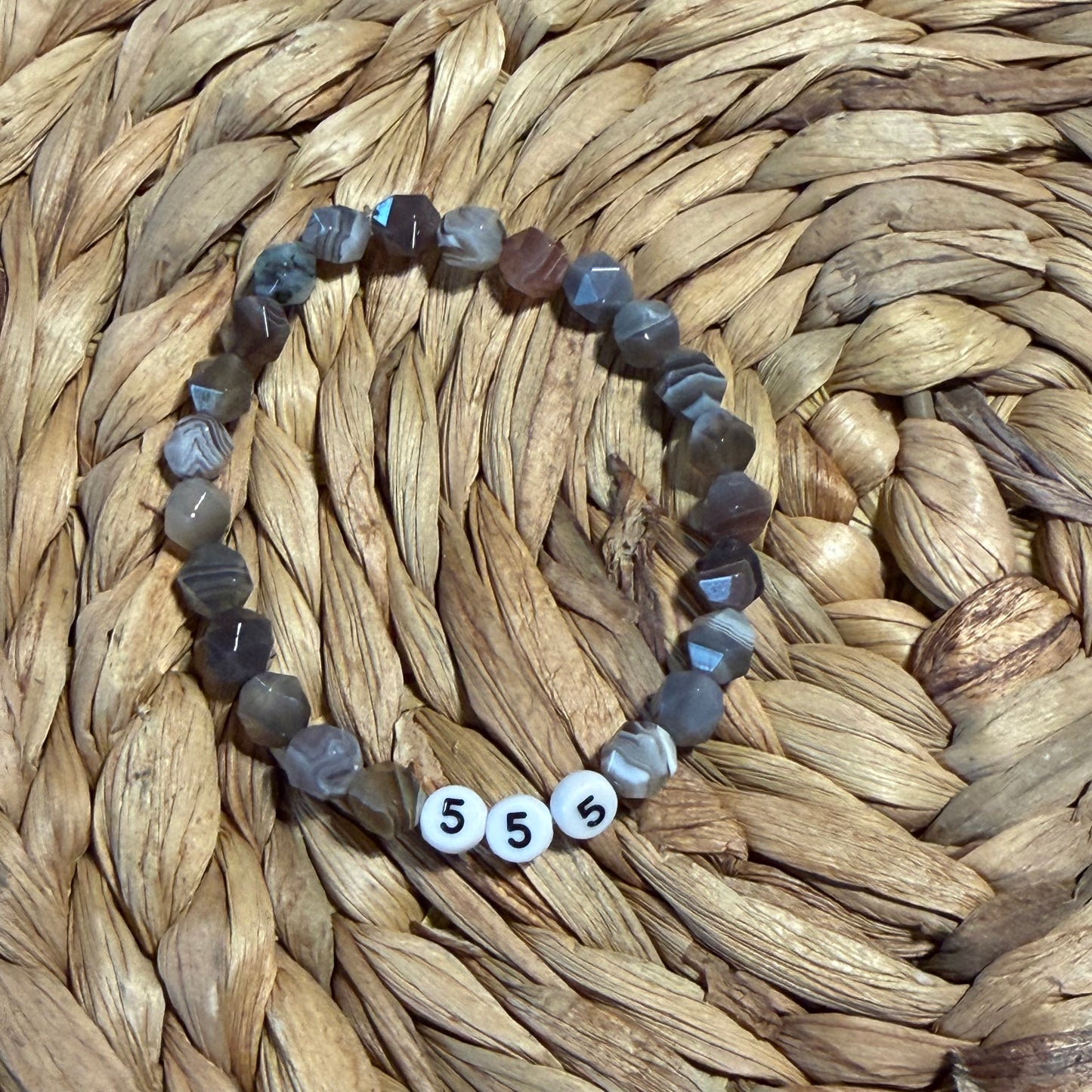 Angel Number Crystal Beaded Bracelets