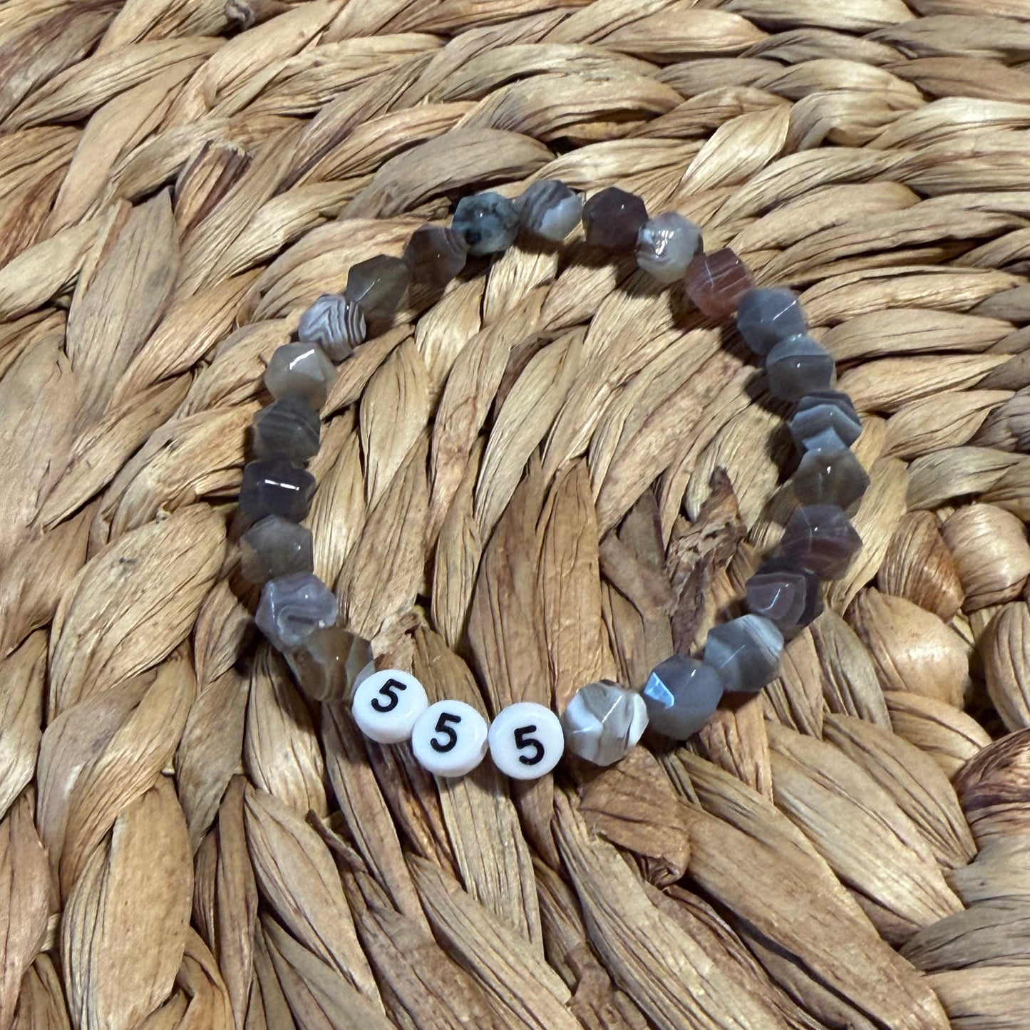 Angel Number Crystal Beaded Bracelets