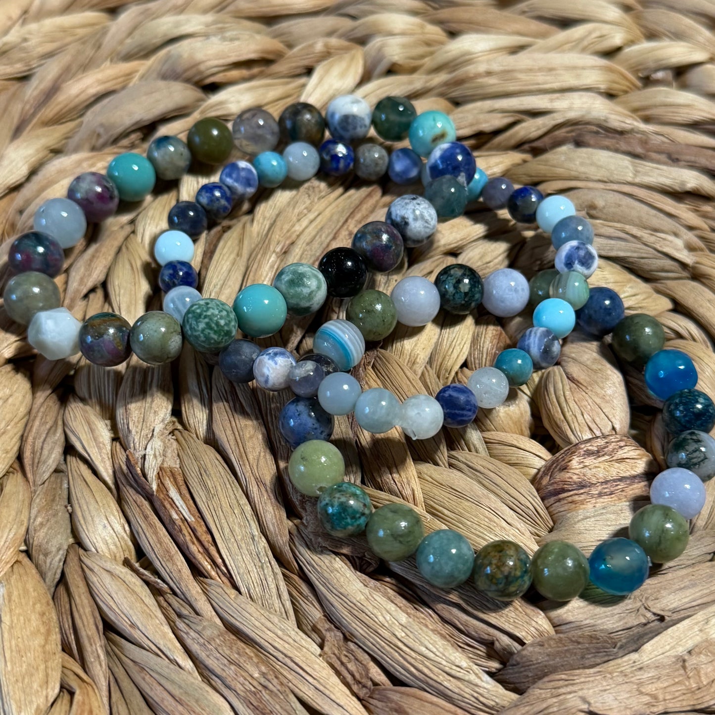 Throat Chakra Energy- single stretch bracelet