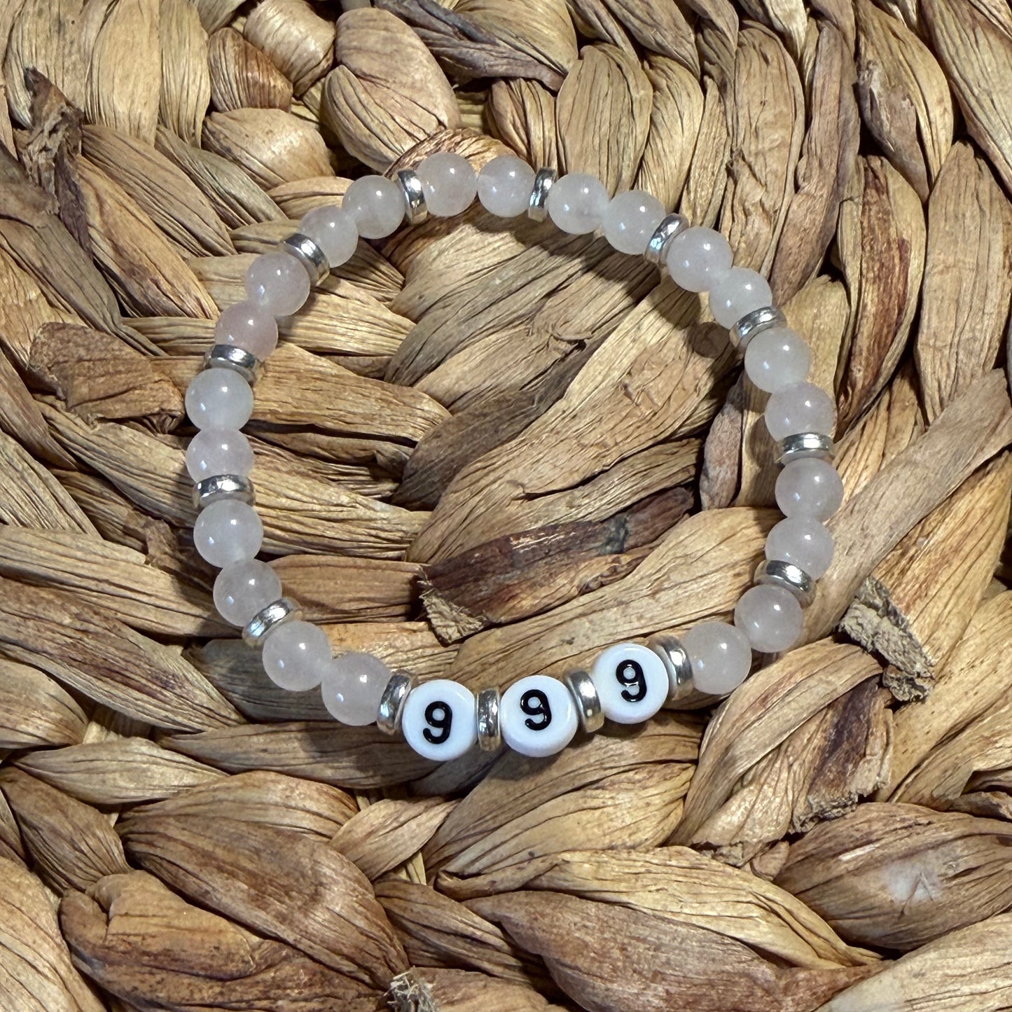 Angel Number Crystal Beaded Bracelets