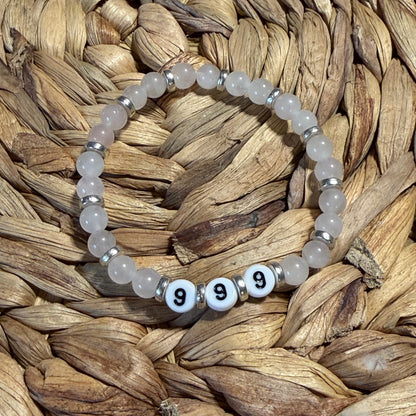 Angel Number Crystal Beaded Bracelets