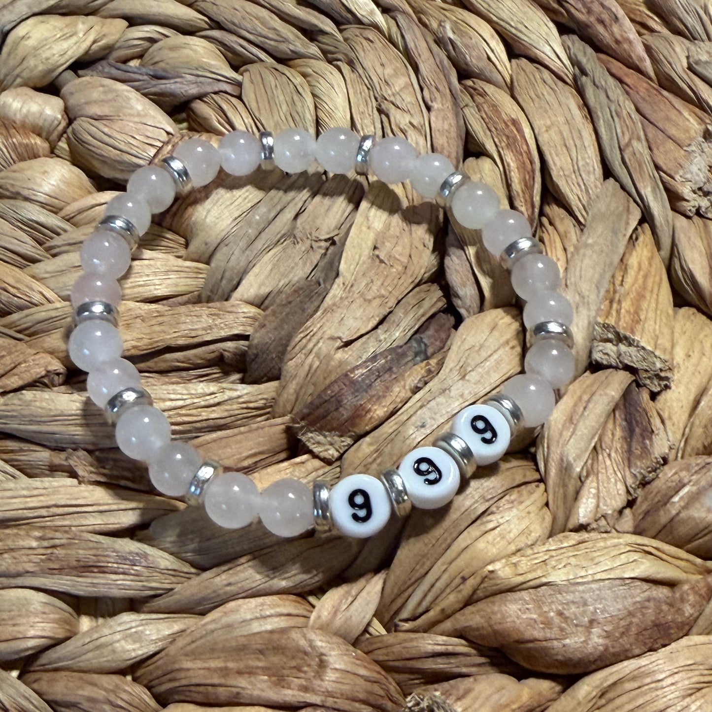 Angel Number Crystal Beaded Bracelets