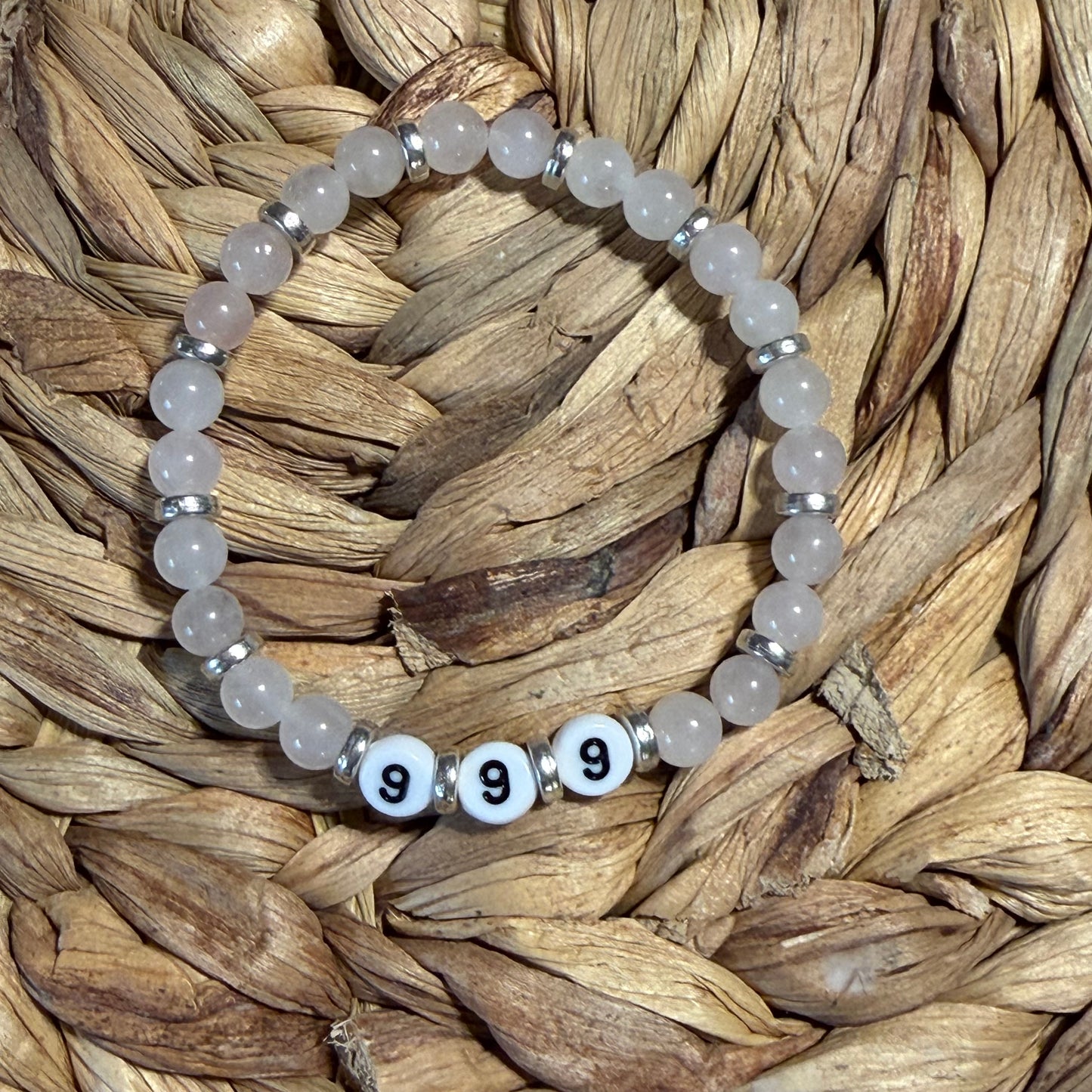 Angel Number Crystal Beaded Bracelets