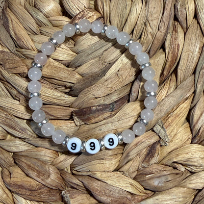 Angel Number Crystal Beaded Bracelets