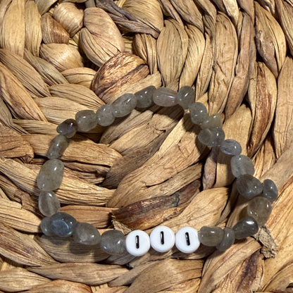 Angel Number Crystal Beaded Bracelets