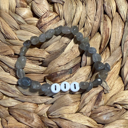 Angel Number Crystal Beaded Bracelets