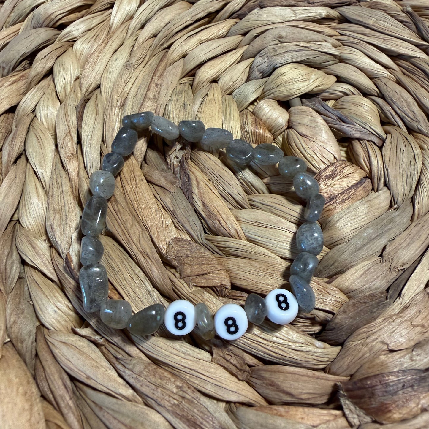 Angel Number Crystal Beaded Bracelets