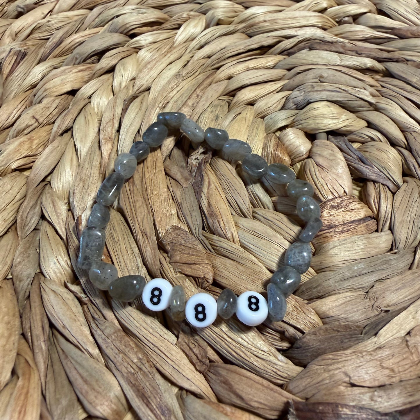 Angel Number Crystal Beaded Bracelets