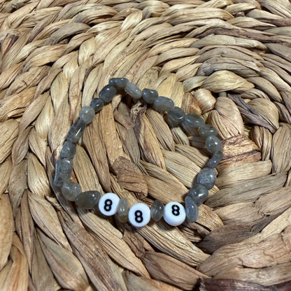 Angel Number Crystal Beaded Bracelets