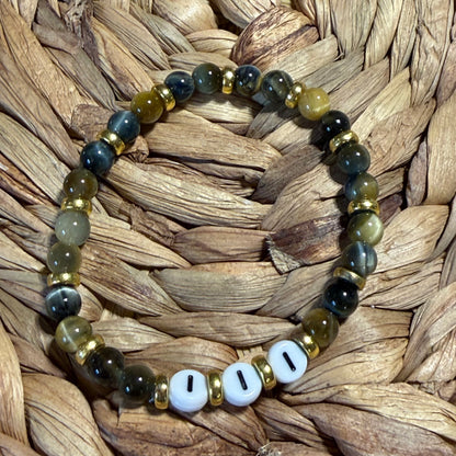 Angel Number Crystal Beaded Bracelets