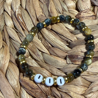 Angel Number Crystal Beaded Bracelets