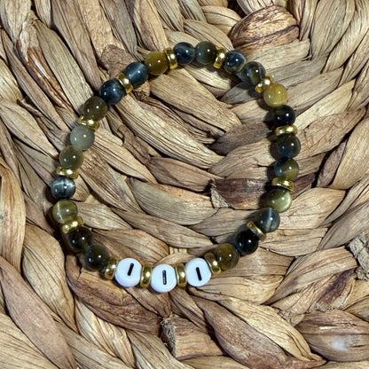 Angel Number Crystal Beaded Bracelets