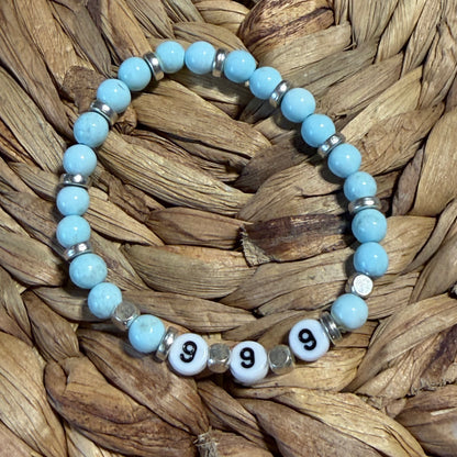 Angel Number Crystal Beaded Bracelets