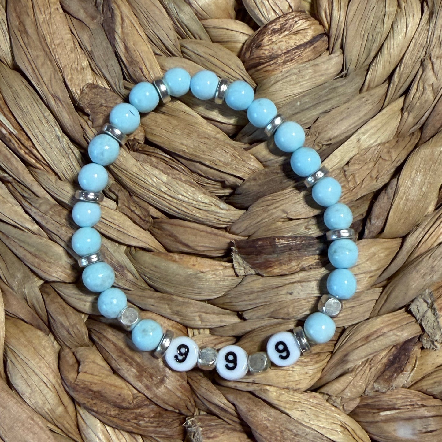 Angel Number Crystal Beaded Bracelets