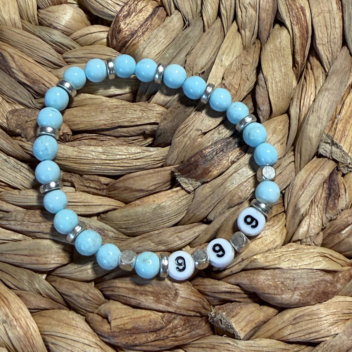 Angel Number Crystal Beaded Bracelets