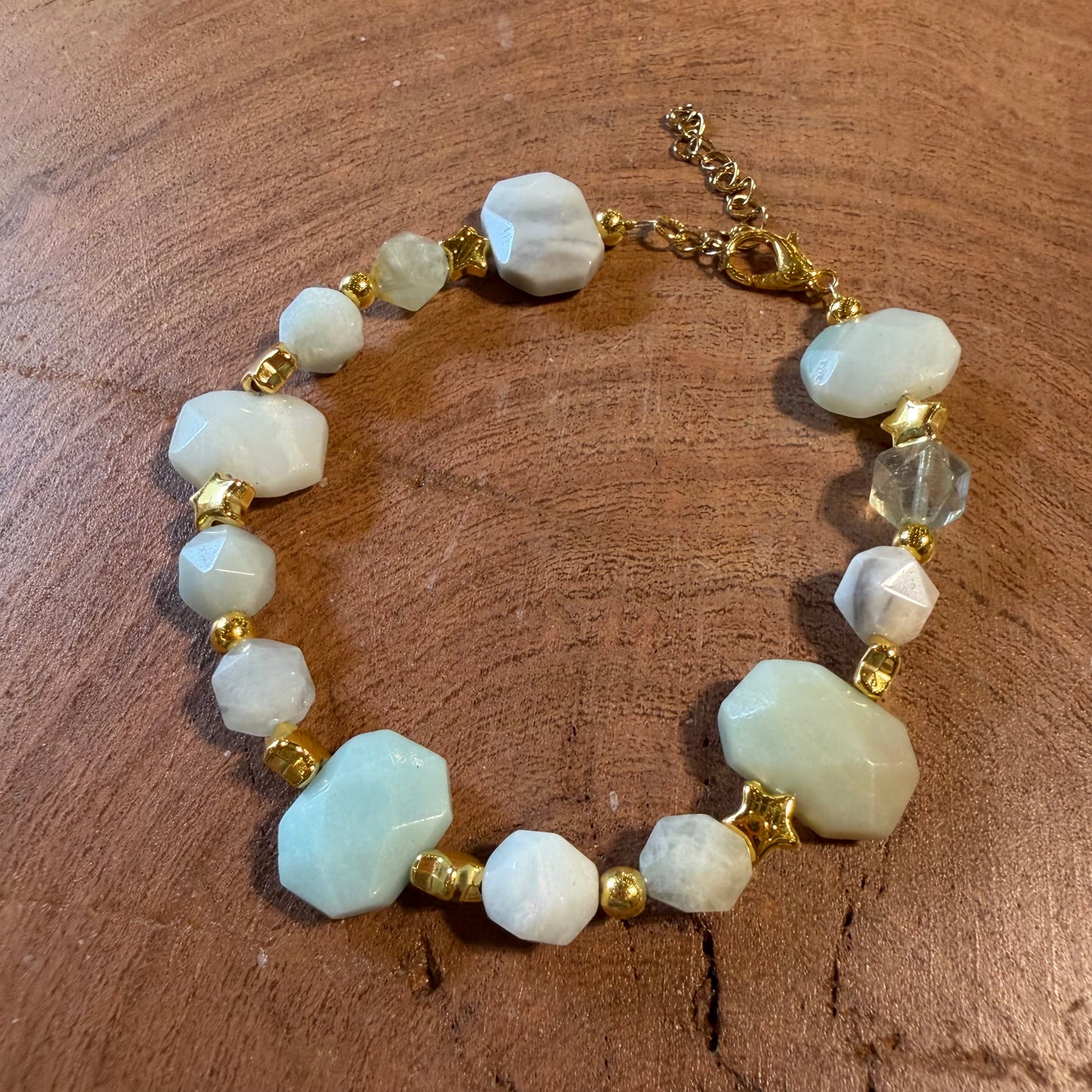 Amazonite Beaded Bracelet- One of a kind