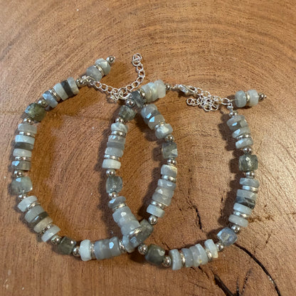 Labradorite Beaded Bracelet