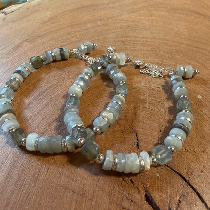 Labradorite Beaded Bracelet