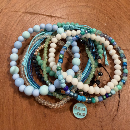 Aquarius - Zodiac Bracelet Stack