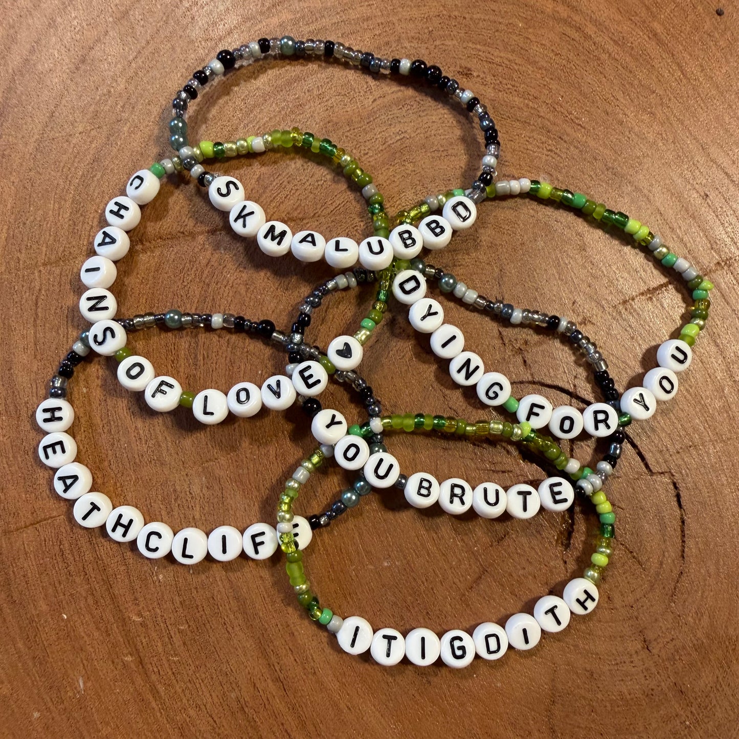 Wuthering Heights Beaded Friendship Bracelets