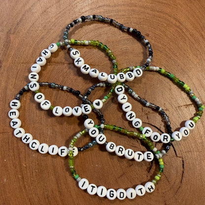 Wuthering Heights Beaded Friendship Bracelets