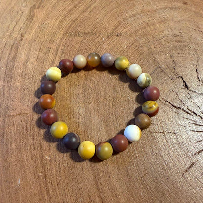 Mookaite Crystal Beaded Bracelet