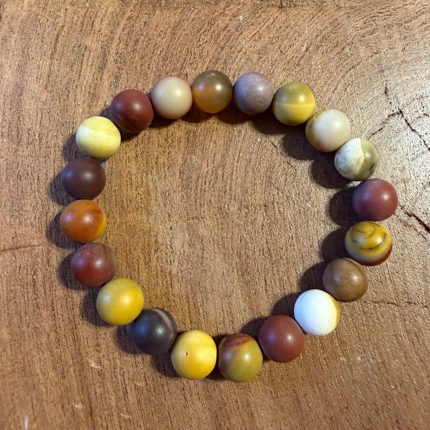 Mookaite Crystal Beaded Bracelet