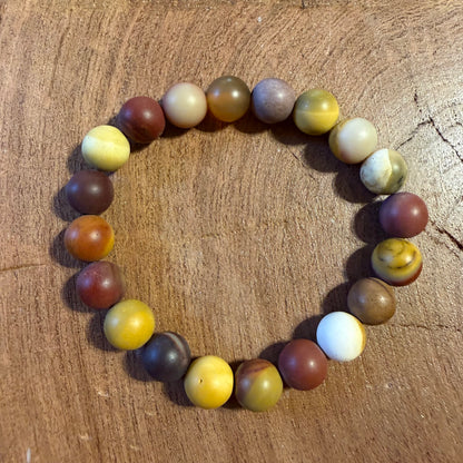 Mookaite Crystal Beaded Bracelet