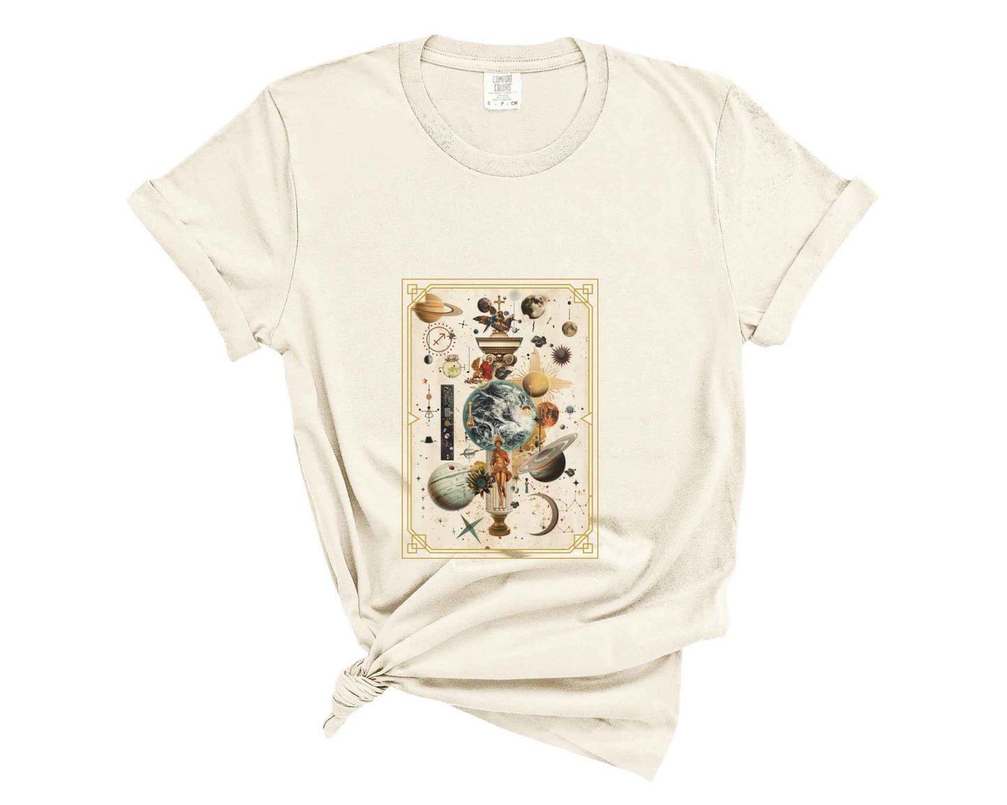 Sagittarius Zodiac Collage Graphic Tee