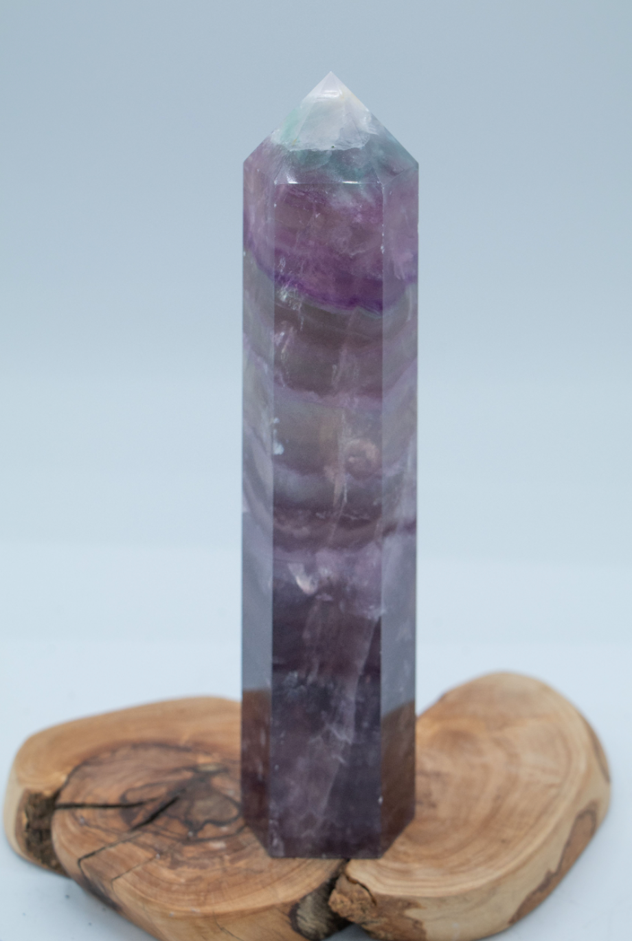 Rainbow Fluorite Tower (Large) - Luxe Collection